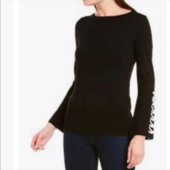 Premise Studio Bell-sleeve Sweater in Black - Lyst - Picture 2 of 10